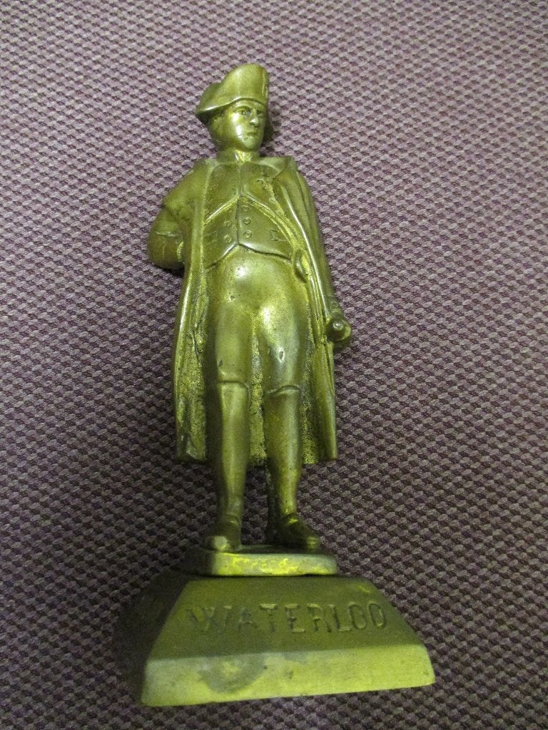 BRONZEN BEELDJE NAPOLEON-SLAG VAN WATERLOO 18 JUNI 1815, Antiek en Kunst, Ophalen of Verzenden, Brons