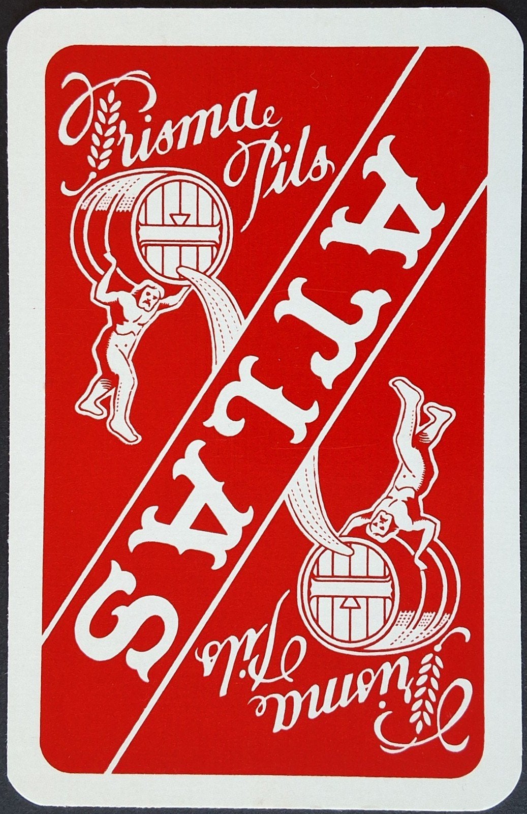 1 Speelkaart  Atlas, Ophalen of Verzenden
