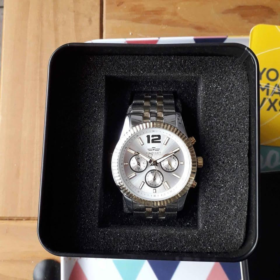 MONTRE ROTORCRAFT RC 1703, Autres marques, Enlèvement ou Envoi, Argent, Acier
