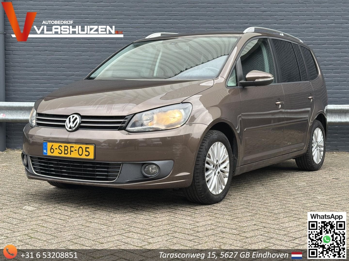 Volkswagen Touran 1.6 TDI Comfortline BlueMotion | Cruise |, Auto's, 121 g/km, Monovolume, Zwart, Bruin
