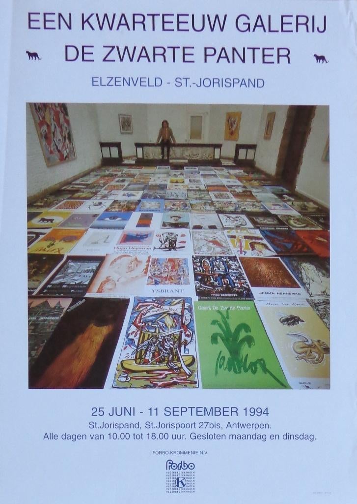 GALERIE DE ZWARTE PANTER / AFFICHE / OFFSET / 70x50cm / 1993, Enlèvement ou Envoi