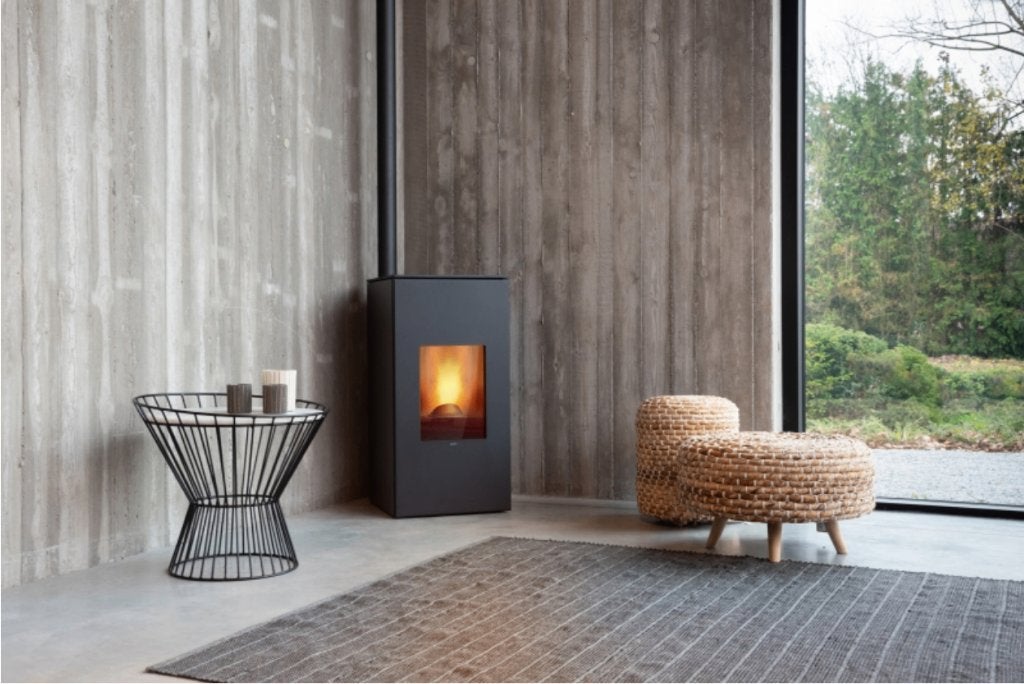 Saey Pelletkachel 8kW, Maison & Meubles, Poêles, Utilisé, Autoportant, Poêle à granulés, Autres carburants, Enlèvement