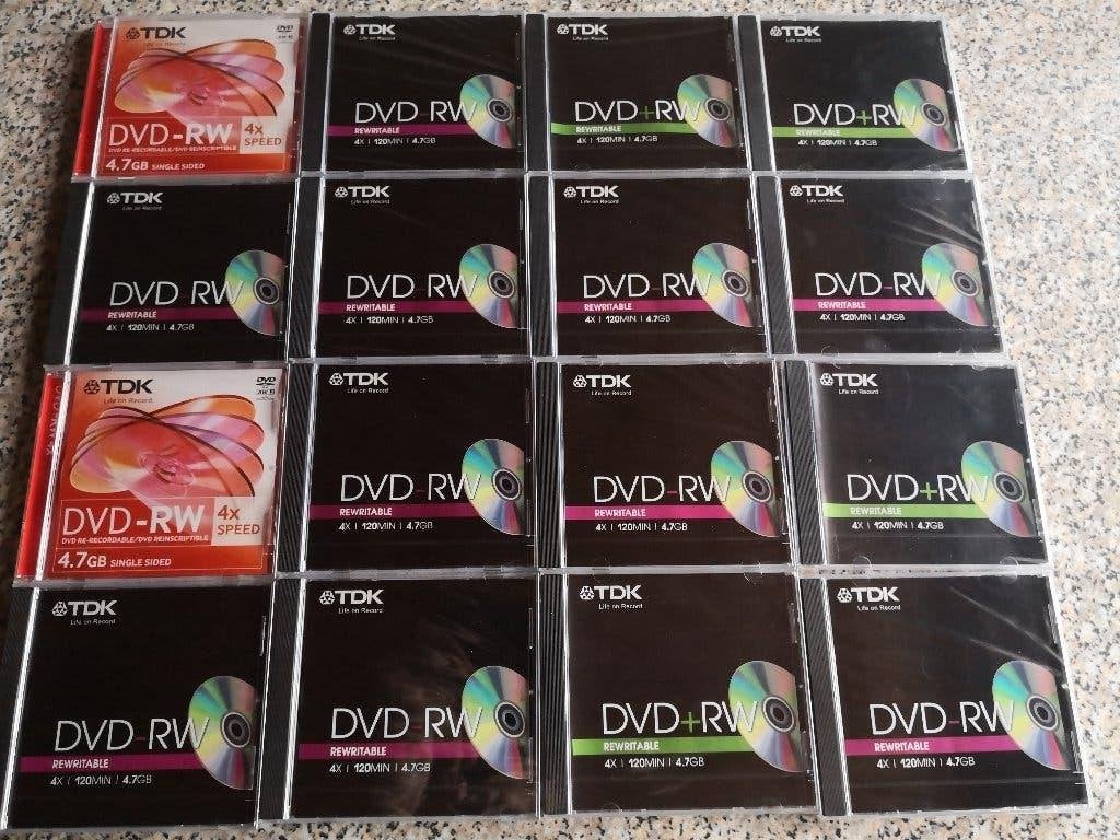 Lotje van 16 nieuwe DVD-RW 4,7 GB, Informatique & Logiciels, Disques enregistrables, Enlèvement, Dvd