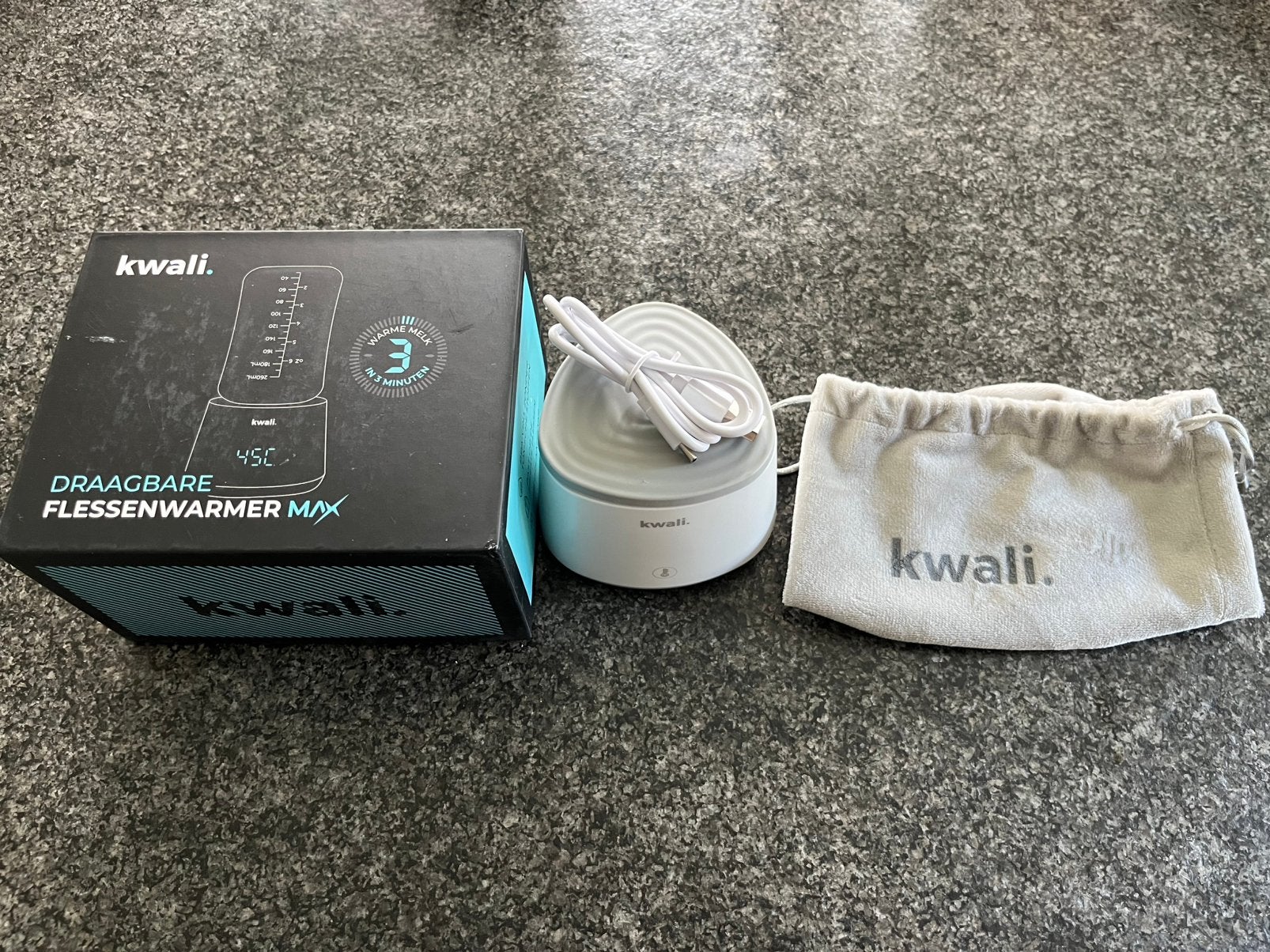 Kwali flessenwarmer voor onderweg, Ophalen, Zo goed als nieuw