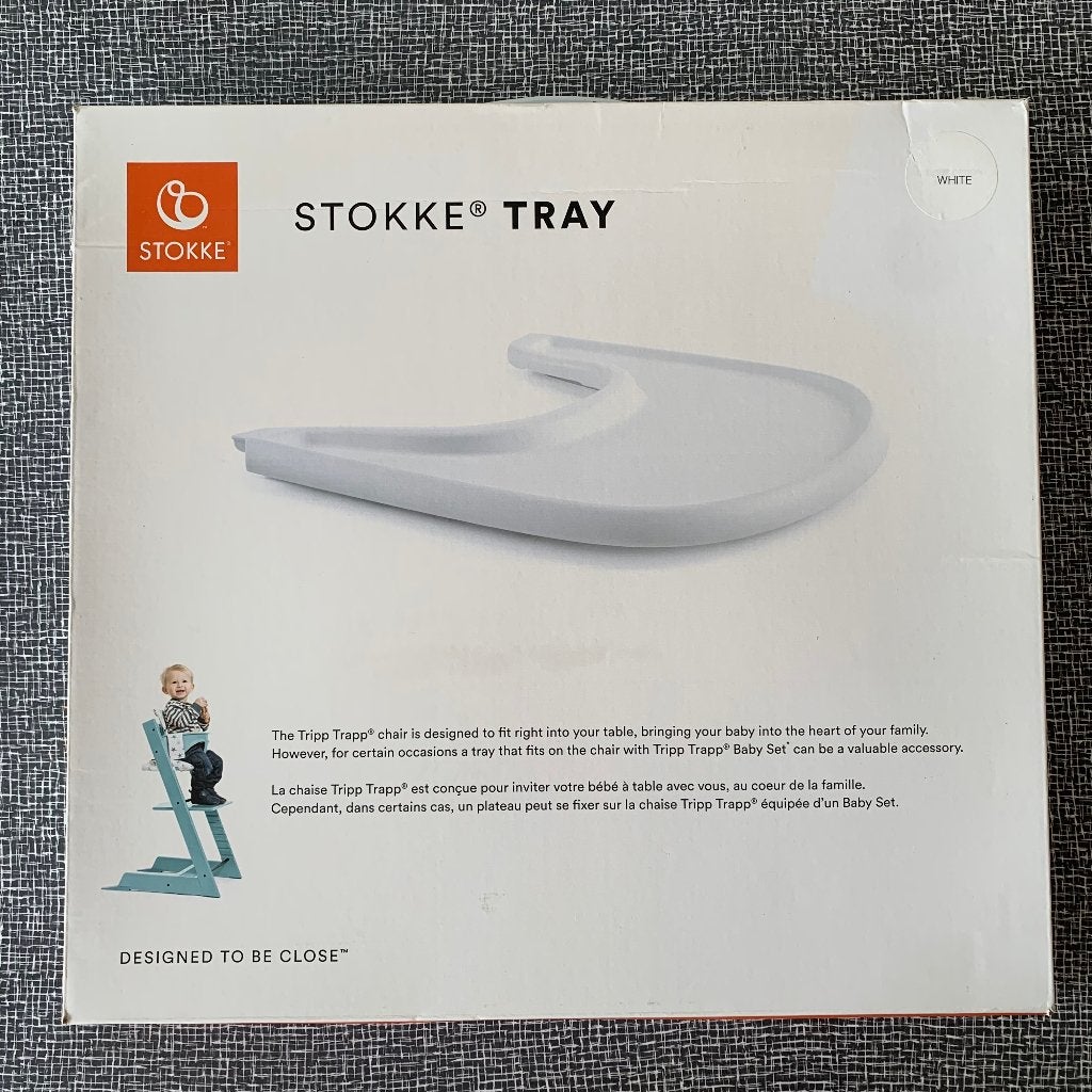Stokke Tripp Trapp Tablet - Wit, Kinderen en Baby's, Kinderstoelen, Ophalen, Gebruikt, Overige typen, Afneembaar eetblad