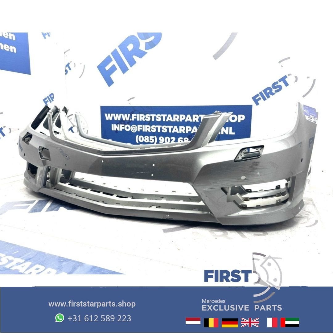 W204 C Klasse AMG BUMPER A2048807847 voorbumper zwart wit gr, Auto-onderdelen, Gebruikt, -, Voor, Ophalen of Verzenden
