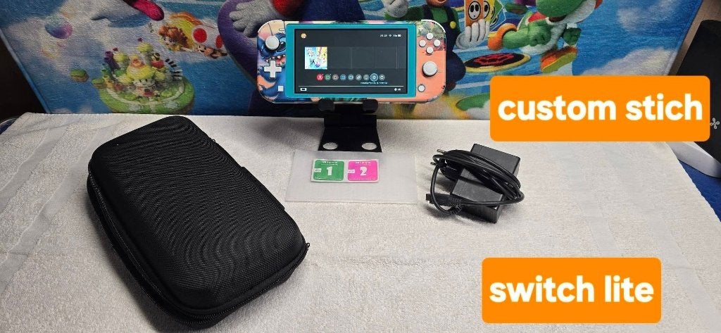 console nintendo switch lite /custom stich + jeu & garantie, Ophalen of Verzenden, Zo goed als nieuw