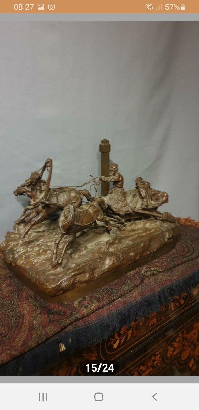 gezocht antieke bronzen of marmeren beelden, Ophalen