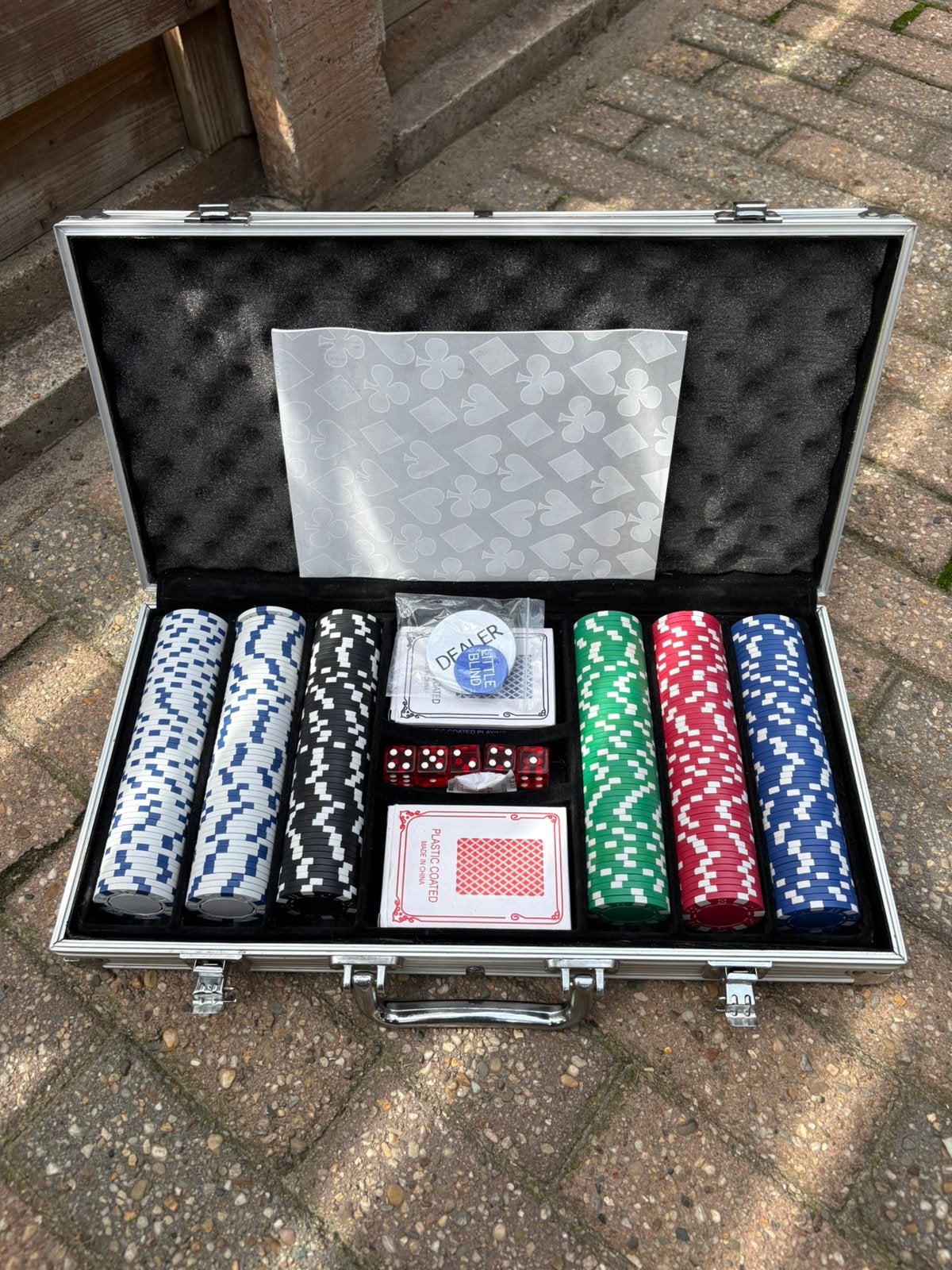 Poker set compleet, Hobby en Vrije tijd, Ophalen, Zo goed als nieuw