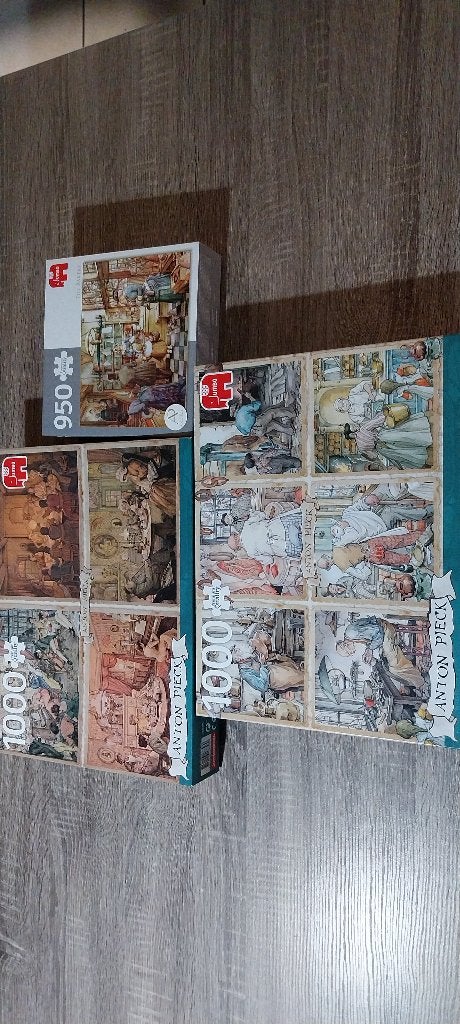 3 Anton Pieck legpuzzels, Hobby en Vrije tijd, Ophalen, Legpuzzel