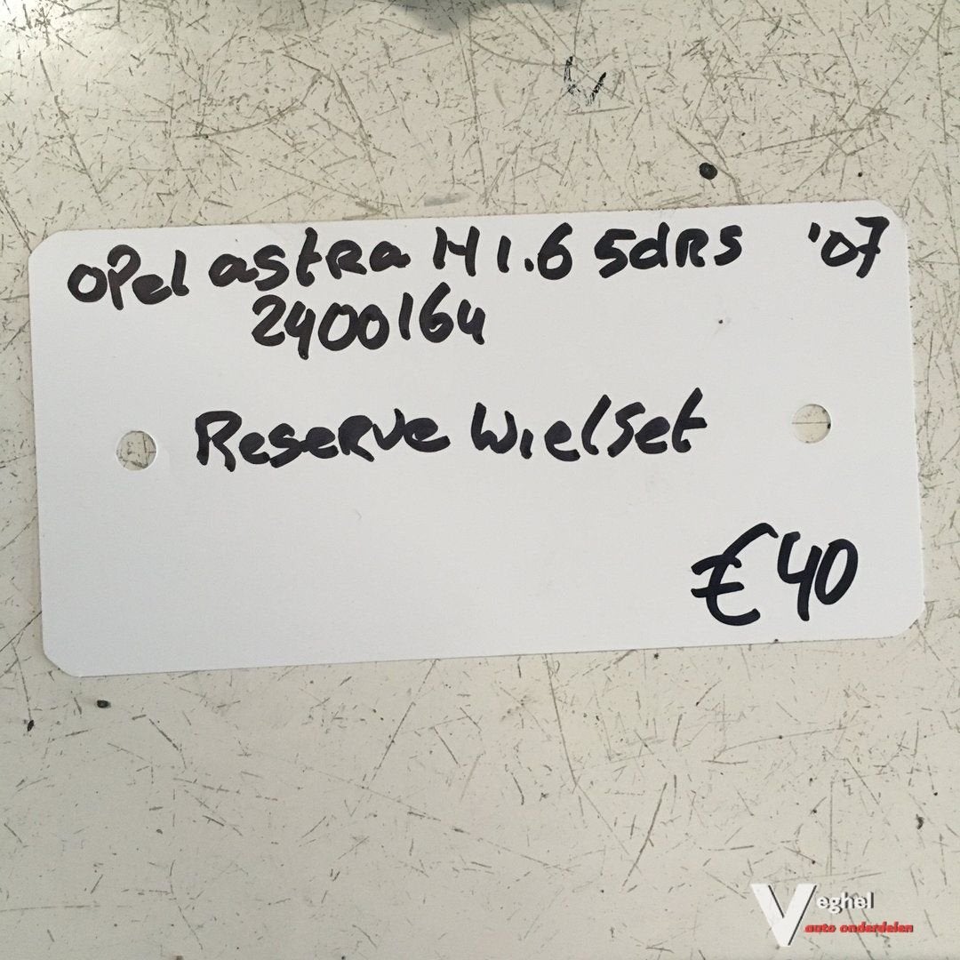 Opel Astra H 1.6 5drs 2007 Wagennr 240064 Reservewiel met kr, Auto-onderdelen, Gebruikt, -, -, Ophalen of Verzenden
