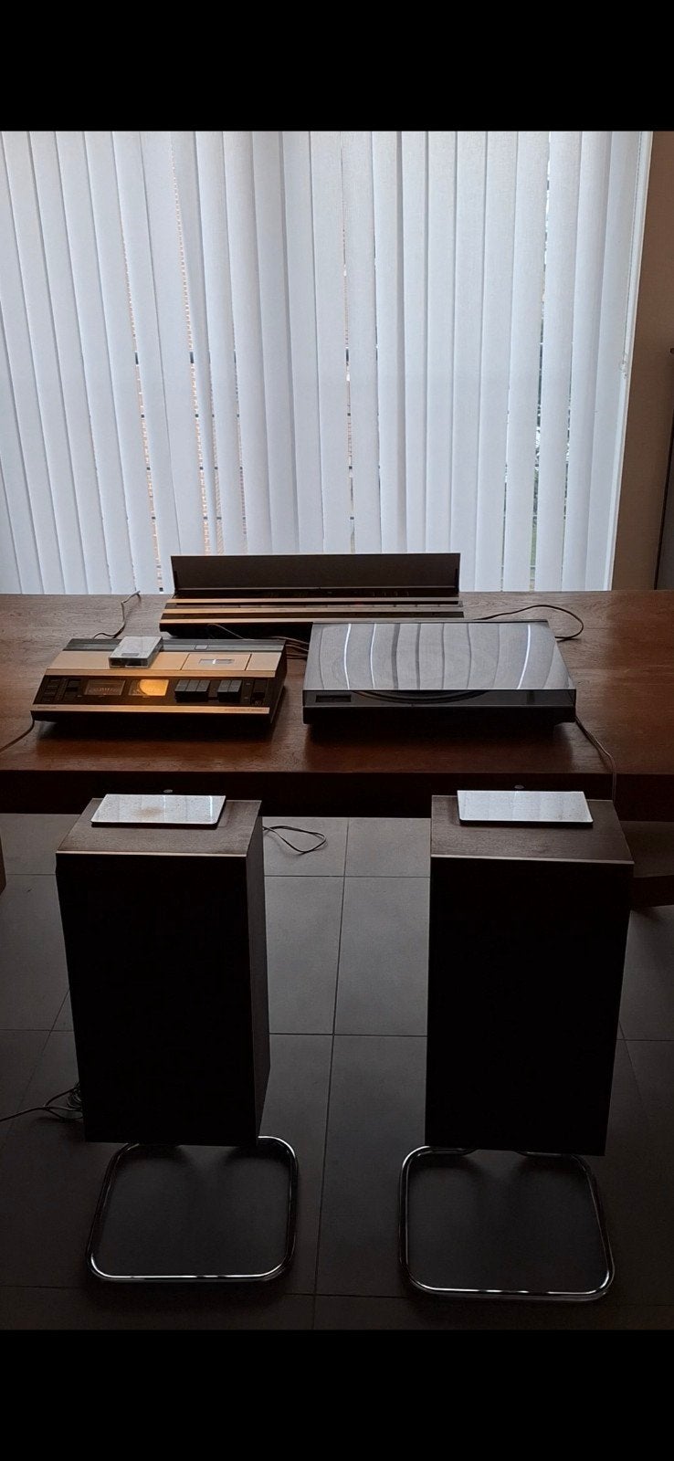 Ensemble Bang & Olufsen vintage Ampli + platine + deck K7, Enlèvement, Utilisé