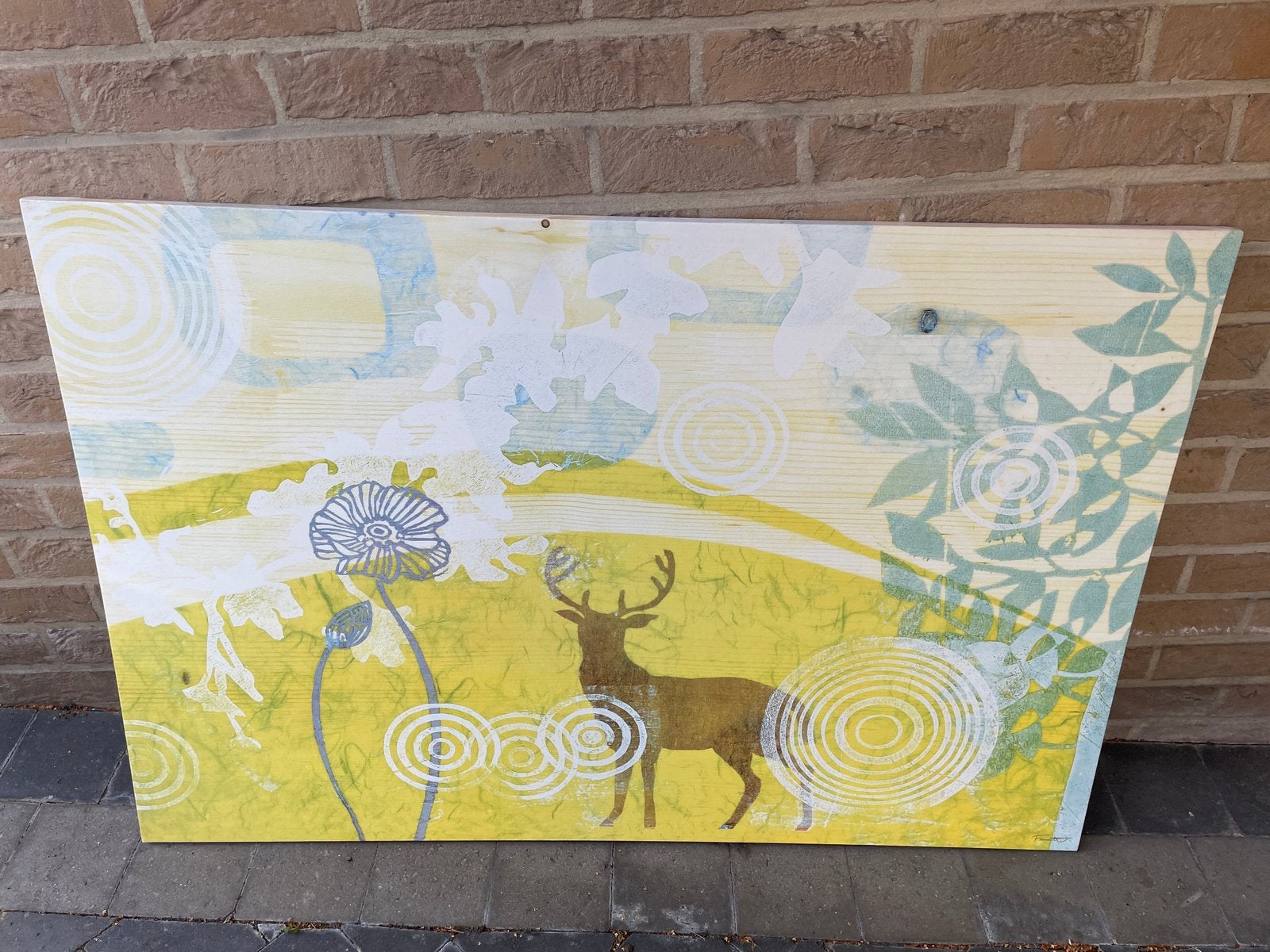 IKEA Pjätteryd canvas "Le Passage" (Fumi Watanabe), Ophalen of Verzenden, Zo goed als nieuw