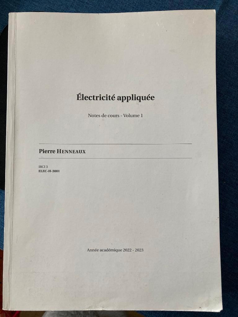 Electricité appliquée de Pierre Henneaux, Ophalen of Verzenden, Gelezen, Hoger Onderwijs, Pierre Henneaux