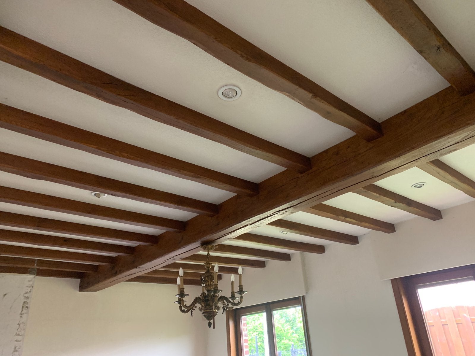 Houten sierbalken, Ophalen, Zo goed als nieuw, Hardhout, 180 tot 250 cm