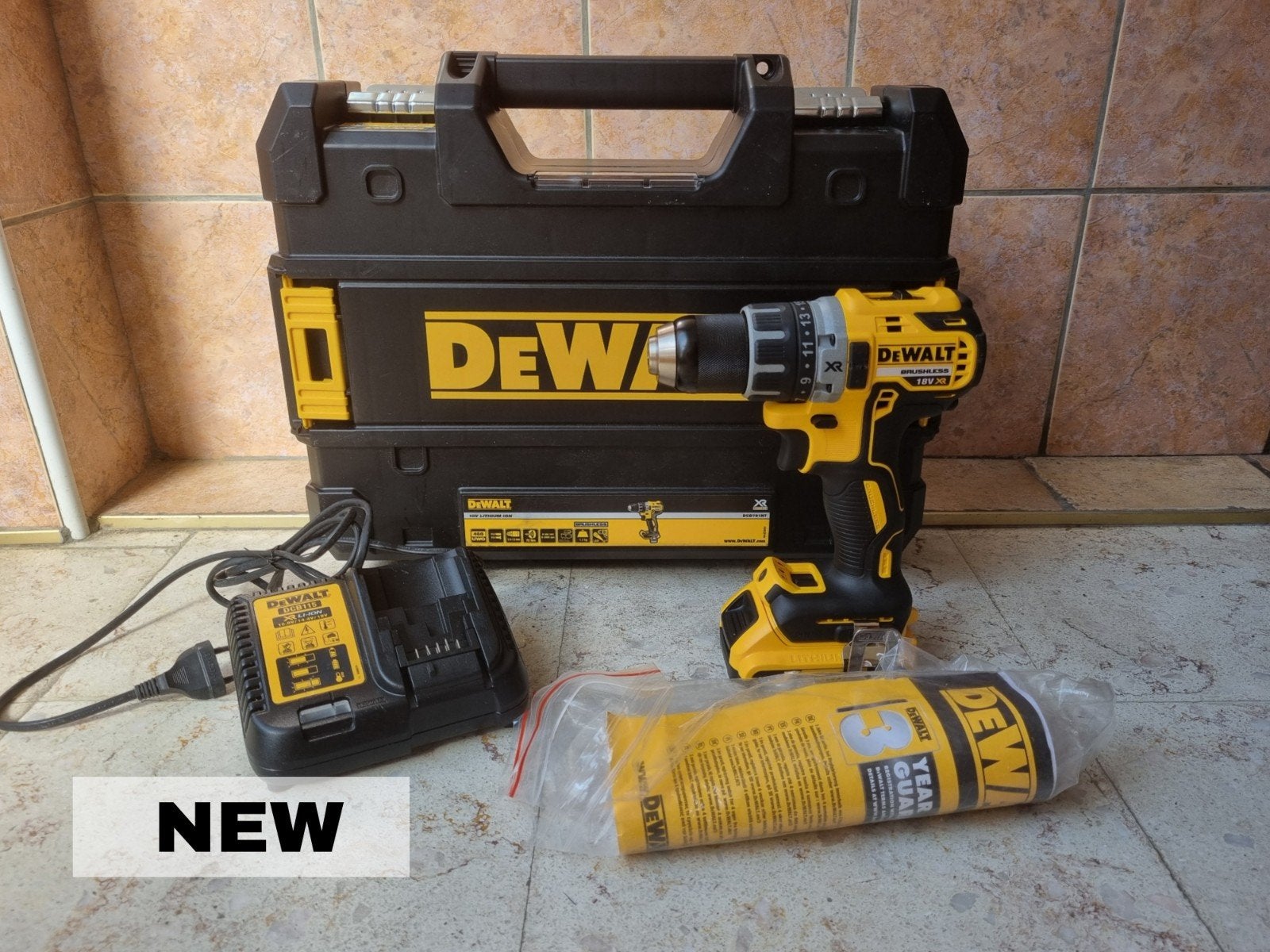 DeWalt DCD791 18V XR Brushless neuve - kit complet, Enlèvement, Neuf, 400 à 600 watts, Perceuse