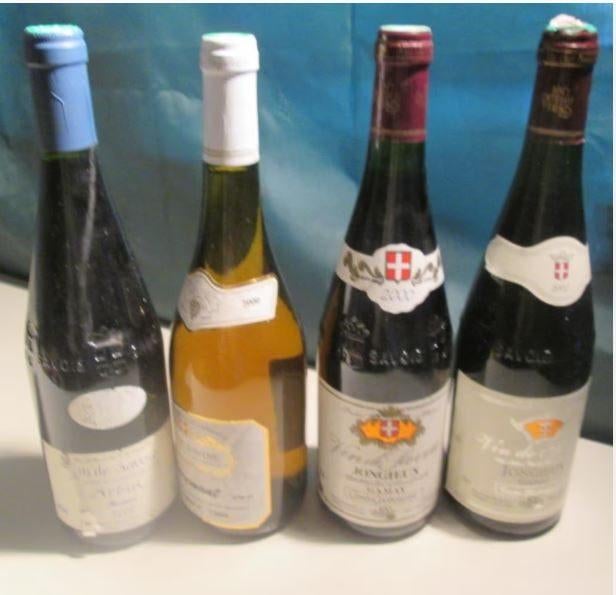4x Vin de Savoie de l'année 2000, Enlèvement ou Envoi, Pleine, Comme neuf, France