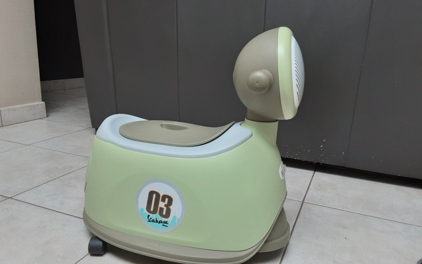 rijdende plaspotje, Ophalen