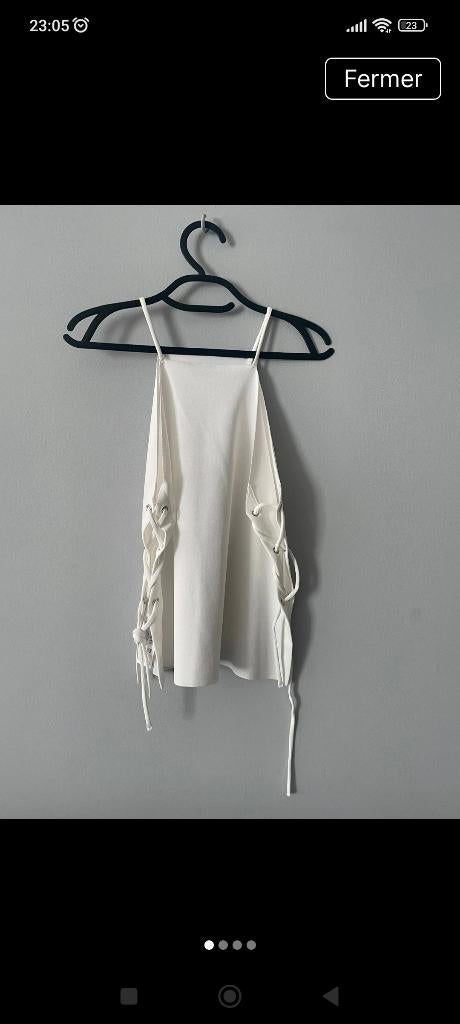 MANGO S crèmewitte TOP, Kleding | Dames, Mango, Wit, Ophalen of Verzenden, Zo goed als nieuw