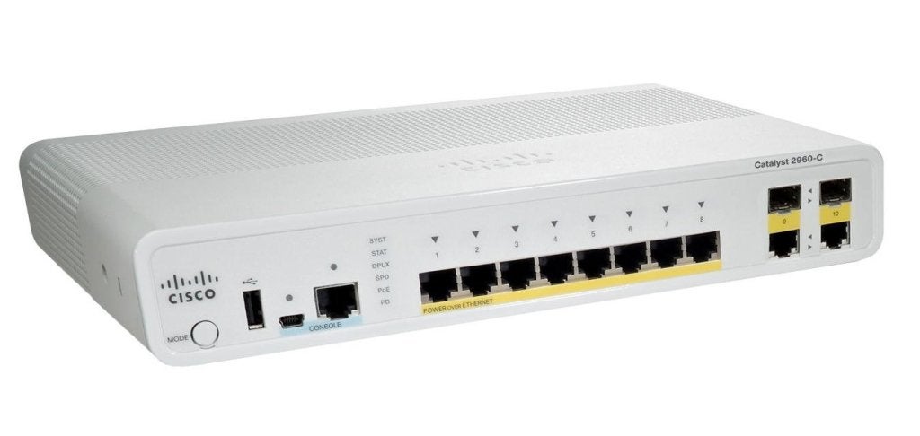 Cisco Catalyst WS-C2960C-12PC-L PoE Switch, Computers en Software, Netwerk switches