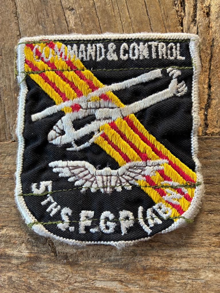 Patch US 5 spécial forces vietnam, Collections, Enlèvement ou Envoi, Armée de l'air, Emblème ou Badge