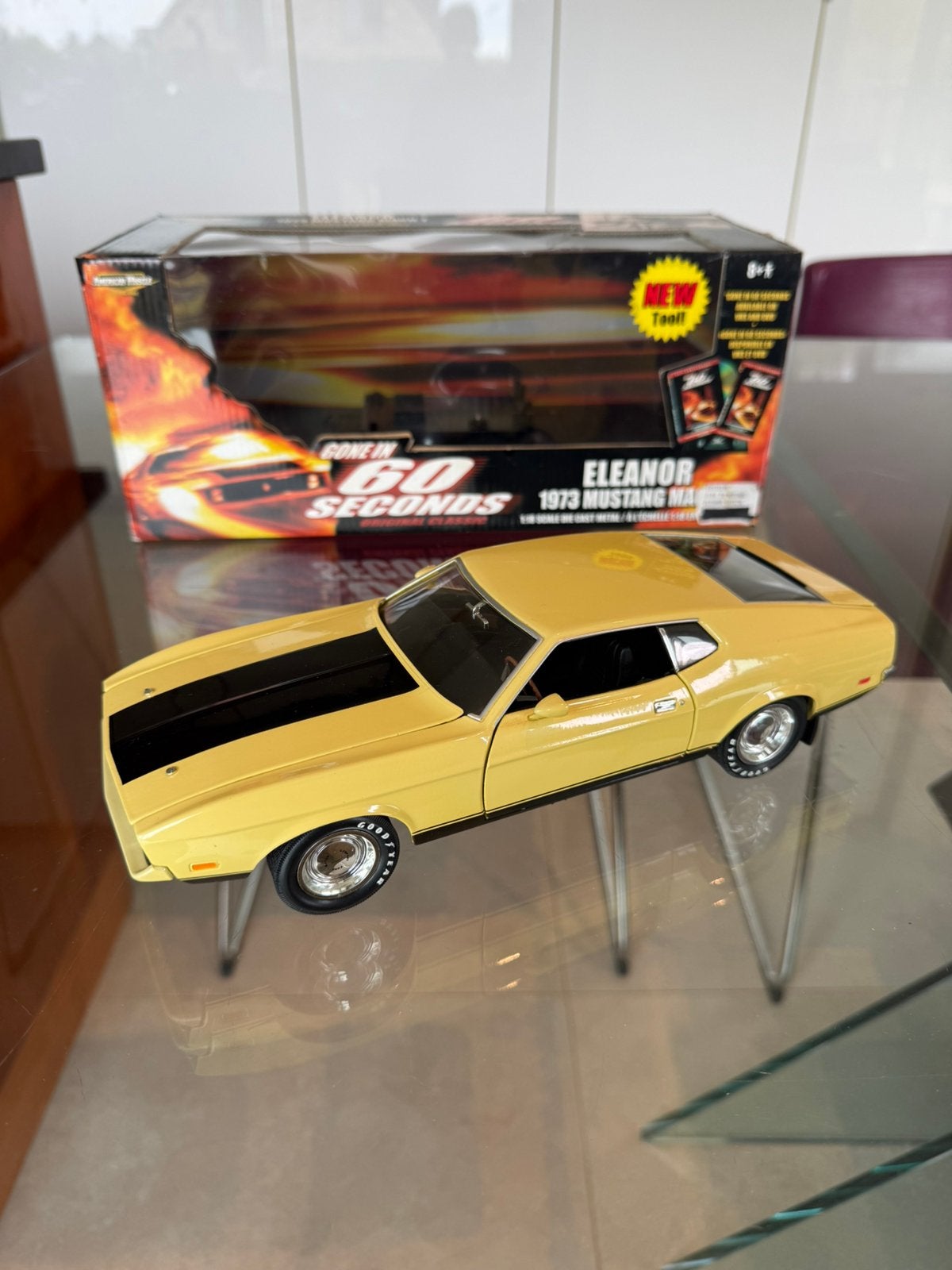 Rare voiture de film 60 second ford Mustang 1973 1:18, Enlèvement ou Envoi, Comme neuf, Voiture