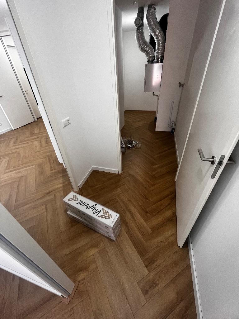 TIJDELIJKE PROMO! LAMINAAT, EGALISEREN, PVC & VISGRAAT, Ophalen of Verzenden, 25 tot 50 m², Crème, Laminaat