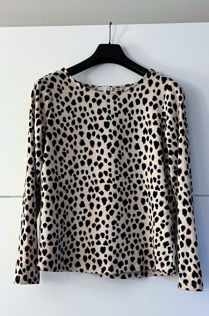 Bel & Bo cremekleurige trui met dierenprint, Bel & Bo, Enlèvement ou Envoi, Taille 38/40 (M), Beige