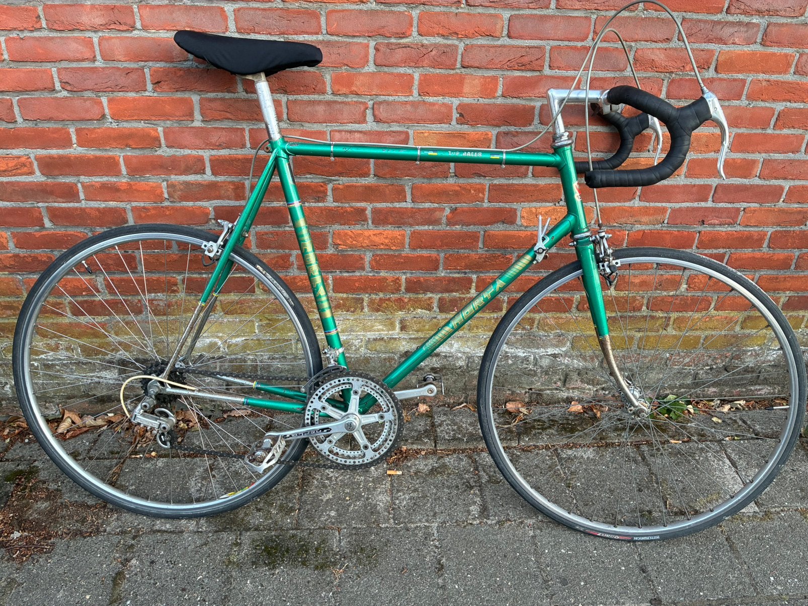 Norta Top Racer koersfiets groen, Fietsen en Brommers, 28 inch, Gebruikt, 57 tot 61 cm, Ophalen