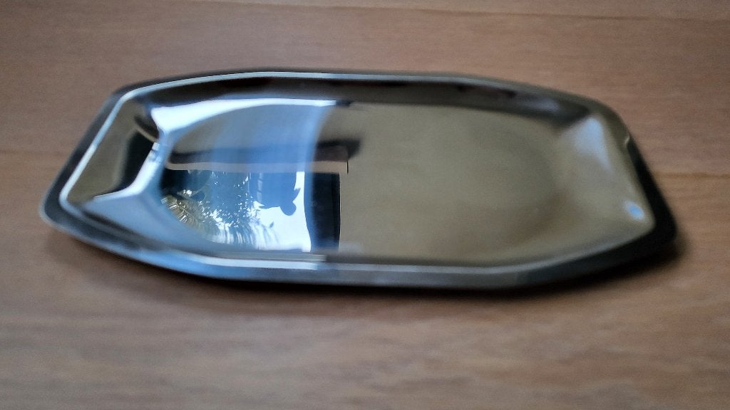 Inox schoteltje, Ophalen of Verzenden, Gebruikt, Dienblad