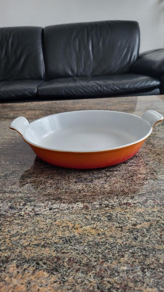 Vintage gietijzeren ovenschaal (27 cm), Ophalen of Verzenden