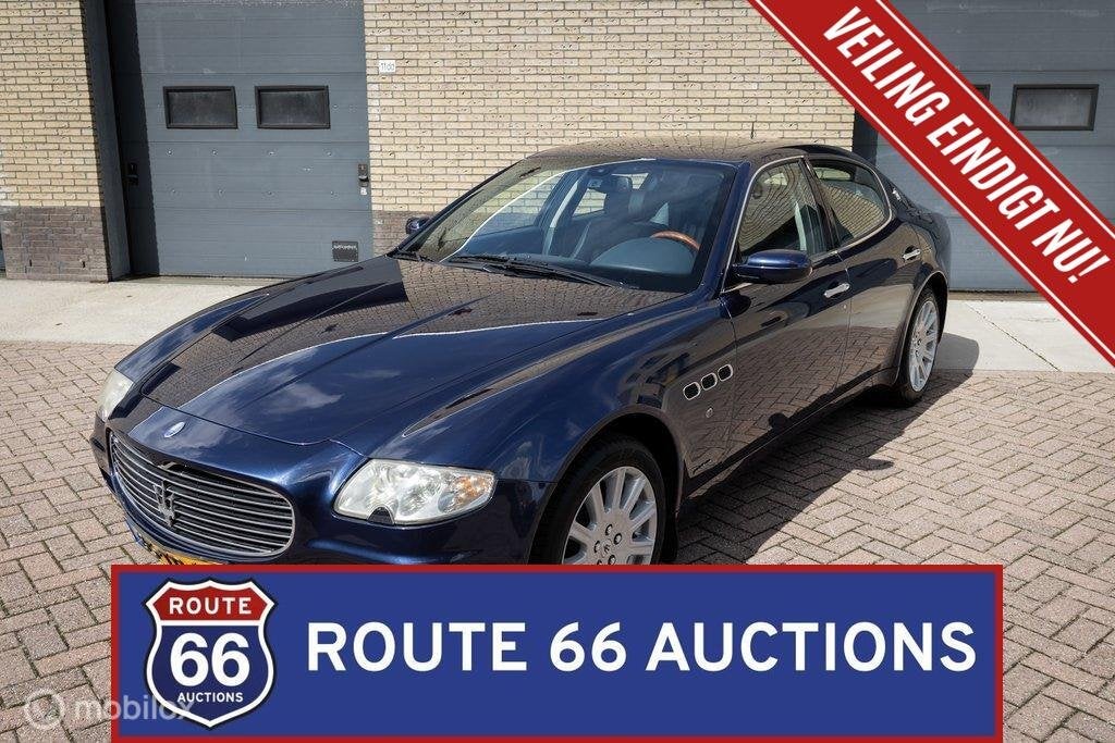 Maserati Quattroporte | 2006 | Route 66 Auctions, Auto's, Gebruikt, Zwart, Bedrijf, Handgeschakeld