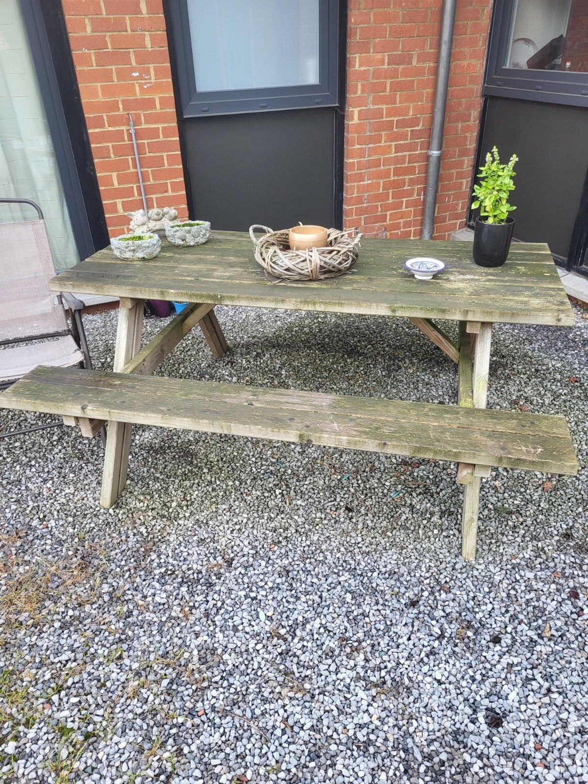 table en bois, Enlèvement, Utilisé, Rectangulaire, Bois