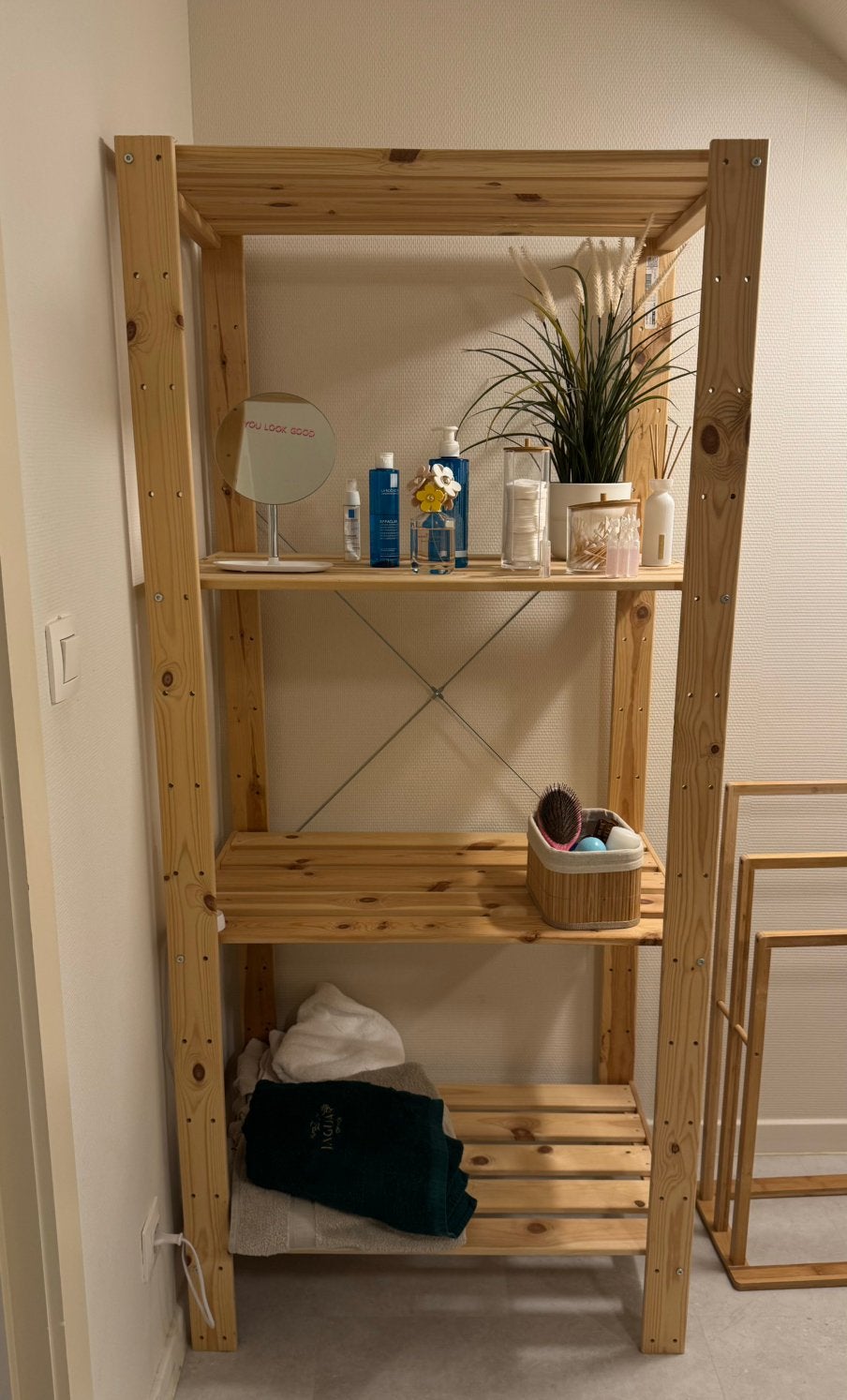 Houten stellingkast ikea, Huis en Inrichting, Ophalen, Zo goed als nieuw