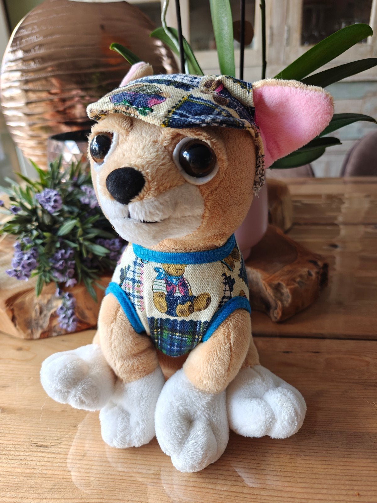knuffel hond, lees verder, Overige merken, Overige karakters, Zo goed als nieuw, Middelgroot (20 tot 80 cm)