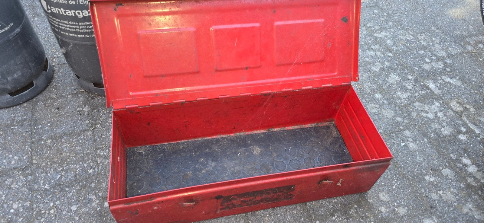 ijzere kistje, gereedschap, Doe-het-zelf en Bouw, Ophalen, Gebruikt