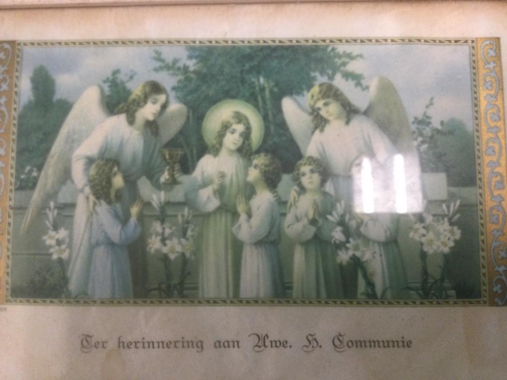 Schilderijtje 1e Heilige Communie, Ophalen of Verzenden
