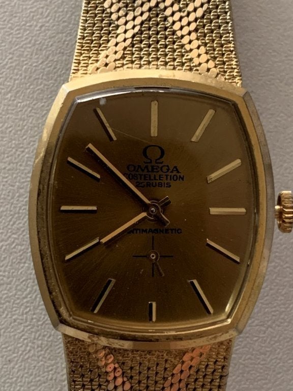 heren horloge, Ophalen, Gebruikt, Polshorloge, Goud