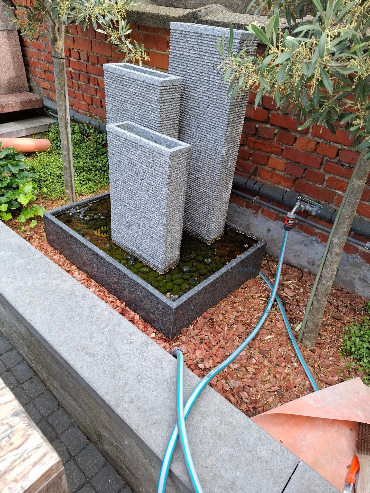 Zware fontein weg wegens geen gebruik, Tuin en Terras, Ophalen, Fontein
