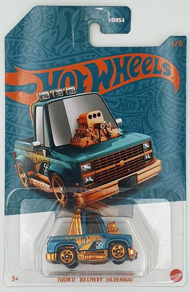 Hot Wheels - 56th Anniversary - Toon'd '83 Chevy Silverado, Hobby en Vrije tijd, Modelauto's | Overige schalen, Nieuw, Auto, Verzenden