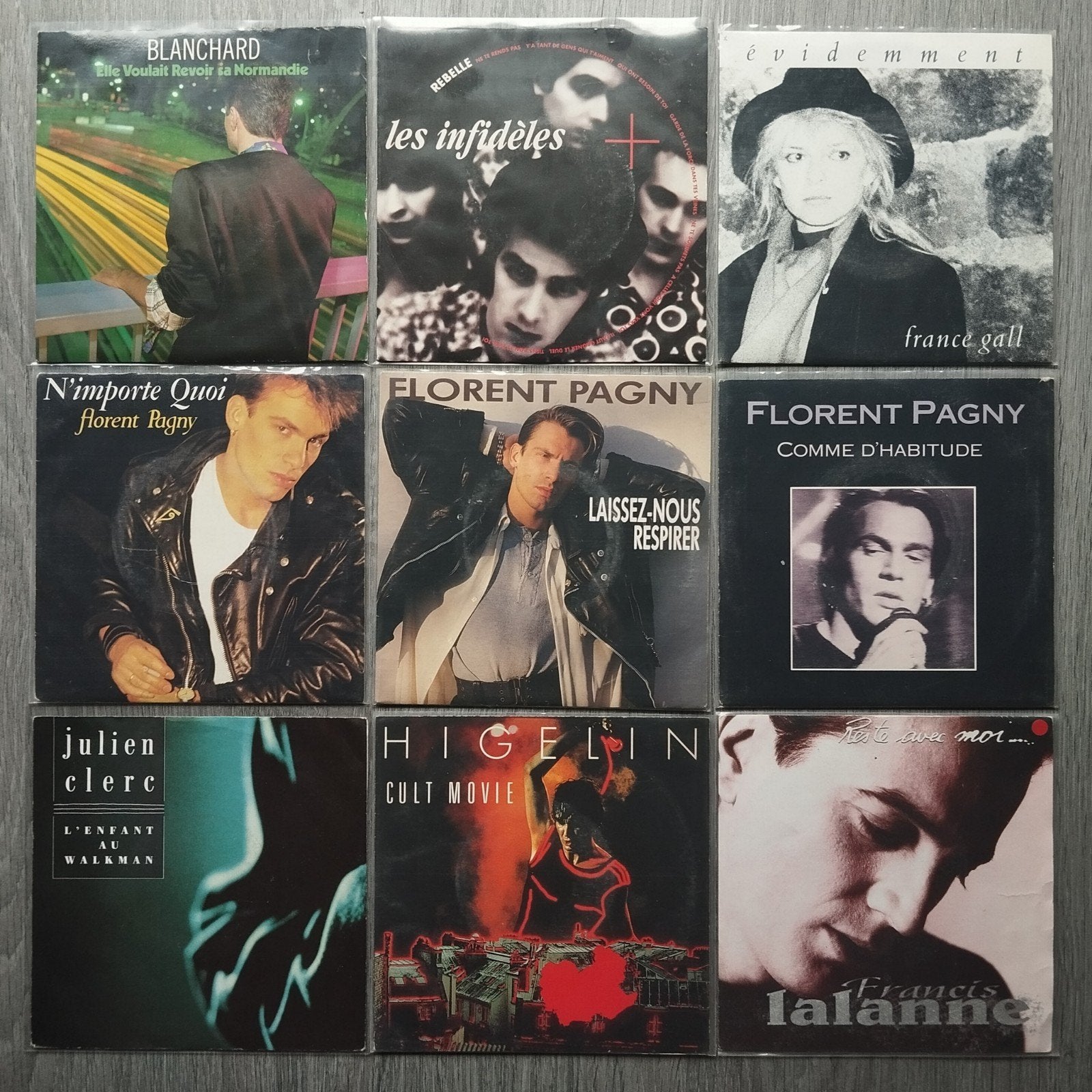 Lot disques 45T français occasion, CD & DVD, Vinyles Singles, Utilisé, Single, 1990 - 1999, 7 pouces, Envoi