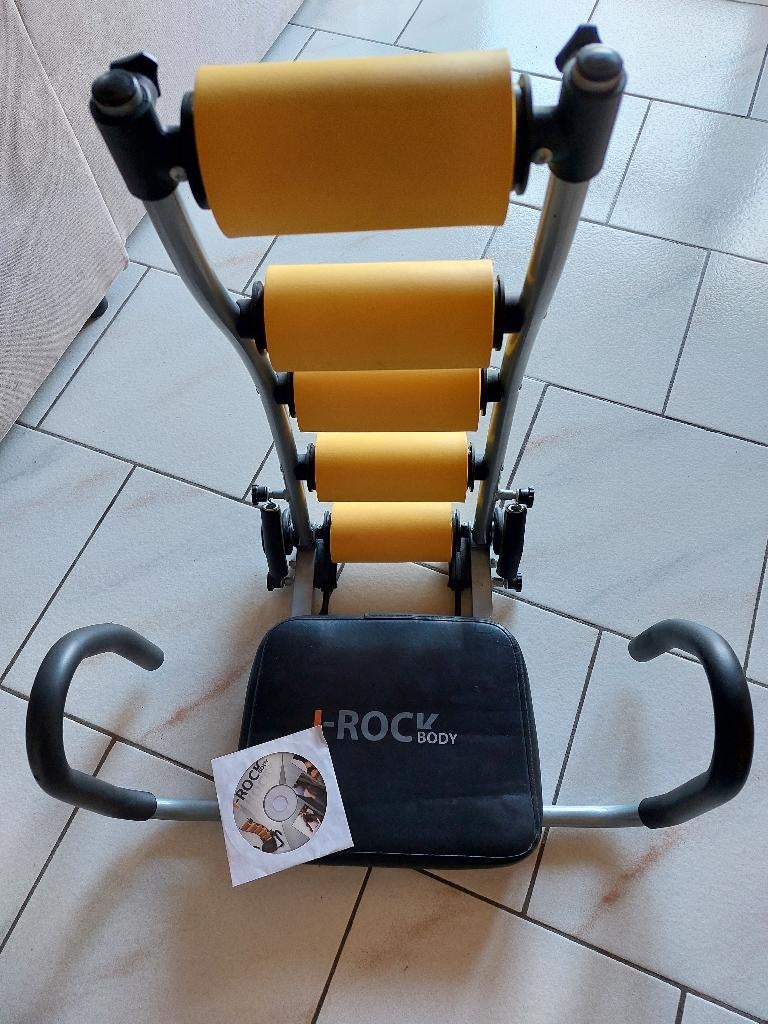 Banc de musculation abdominaux et fitness I-Rock Body, Sports & Fitness, Équipement de fitness, Comme neuf, Abdominaux, Dos, Enlèvement