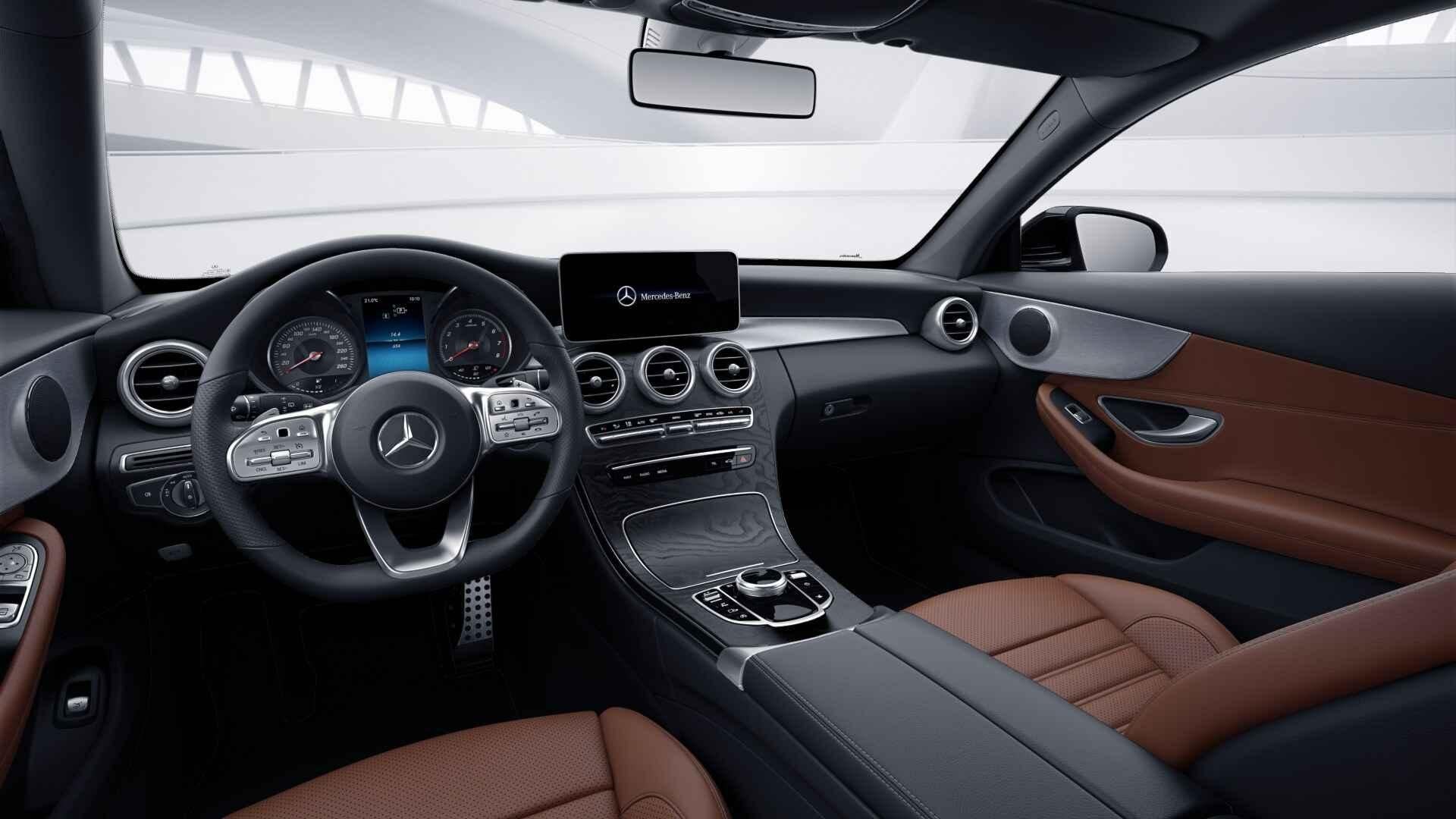 Mercedes-Benz C-Klasse 180 Coupé AMG Line | Panoramisch Dak, Auto's, Automaat, 4 zetels, Gebruikt, 4 cilinders