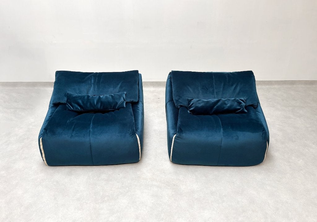 Plumy armchairs - Annie Hiéronimus for Cinna, Enlèvement ou Envoi, Comme neuf, 75 à 100 cm, Synthétique