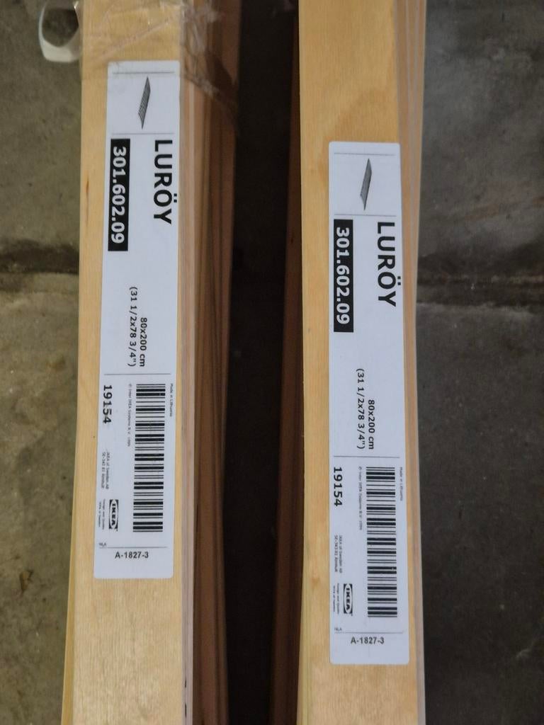 2 x Sultan Luroy Lattenbedden 80x200, Huis en Inrichting, Slaapkamer | Matrassen en Bedbodems, Ophalen, Tweepersoons, Zo goed als nieuw