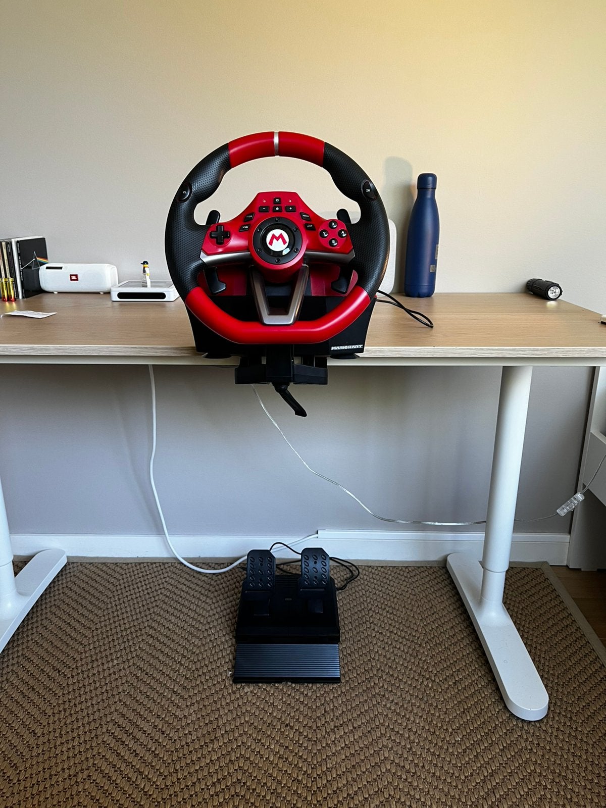 Nintendo Switch steering wheel HORI Mario kart, Enlèvement, Comme neuf, Switch, Volant ou Accessoire de sport