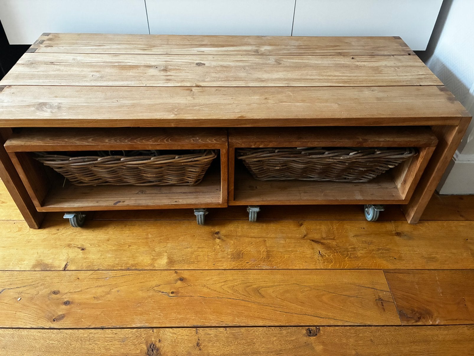 Salontafel, bijzettafeltjes, tv-meubel, Huis en Inrichting, Ophalen, Gebruikt, 100 tot 150 cm, Teakhout