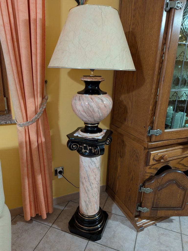 Lamp met grote kolom, Ophalen
