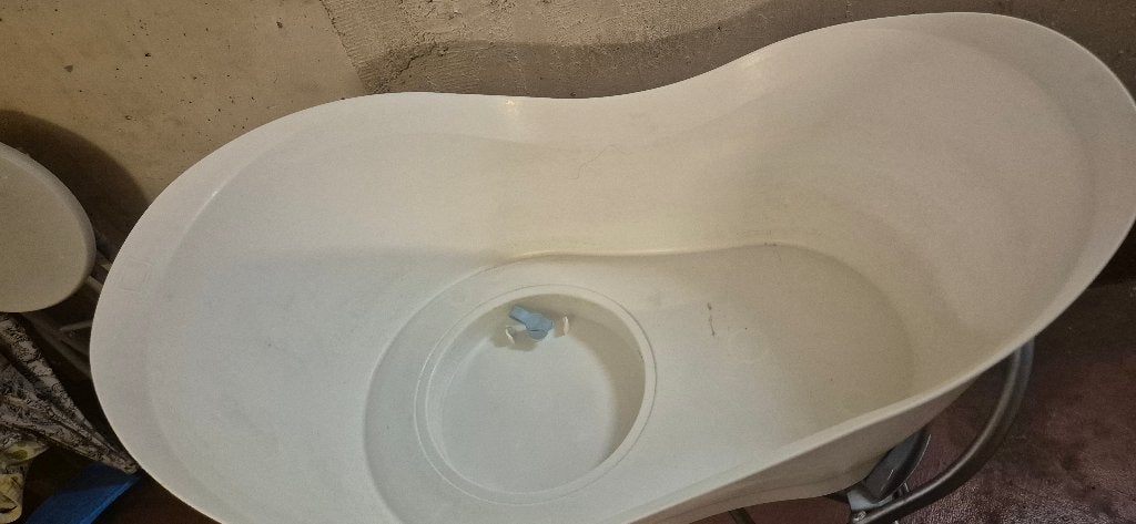 Baignoire bébé + support, Enfants & Bébés, Bains & Soins, Enlèvement, Utilisé, Baignoire, Autres marques