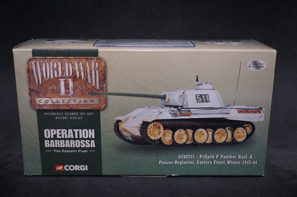 Corgi Duitse Panther tank - Barbarossa '43 - 1/50 - Lim. ed., Ophalen of Verzenden, Zo goed als nieuw, Corgi